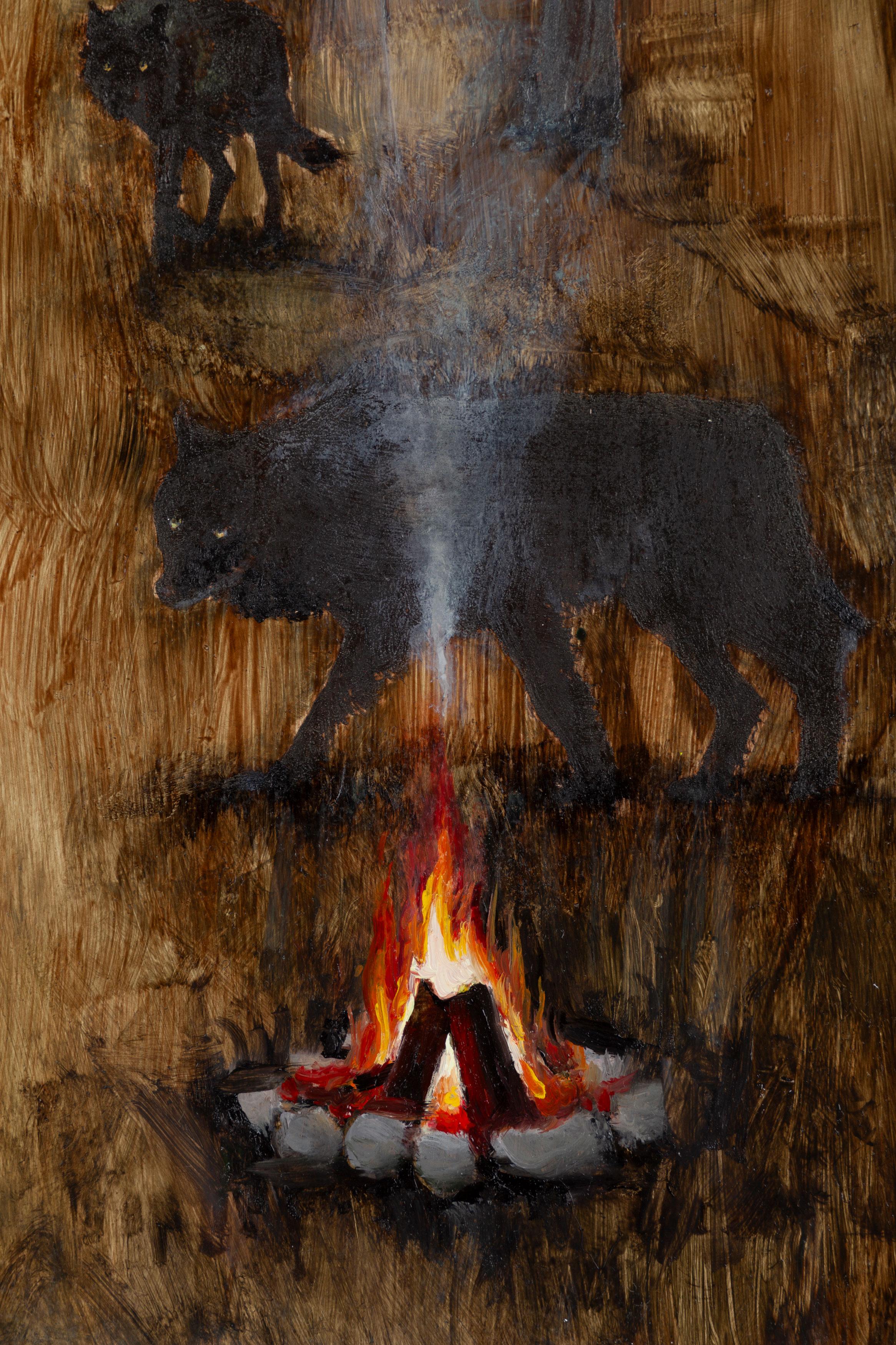 Putting the Familiaris in Canis-Lupis - Contemporary Painting by Joel Sager