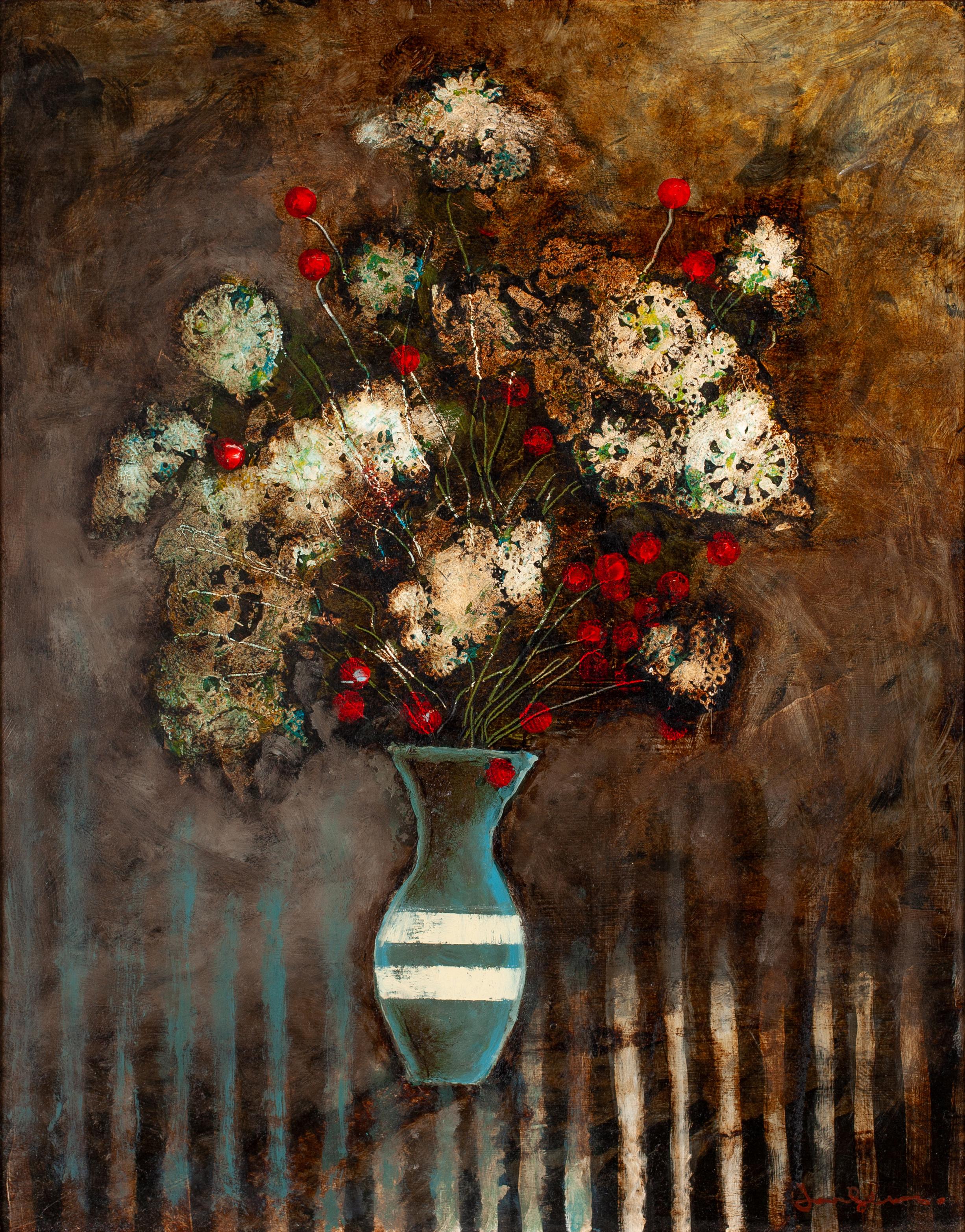Joel Sager Still-Life Painting - Queen Anne's Lace