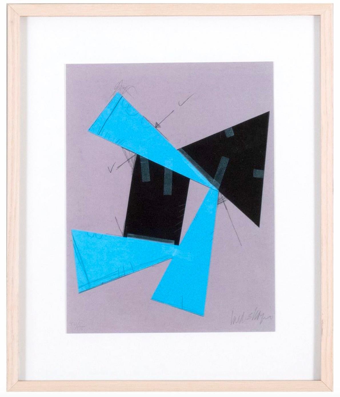 Joel Shapiro Abstract Print – For the Archives. Druck in limitierter Auflage, handsigniert 171/175, gerahmt