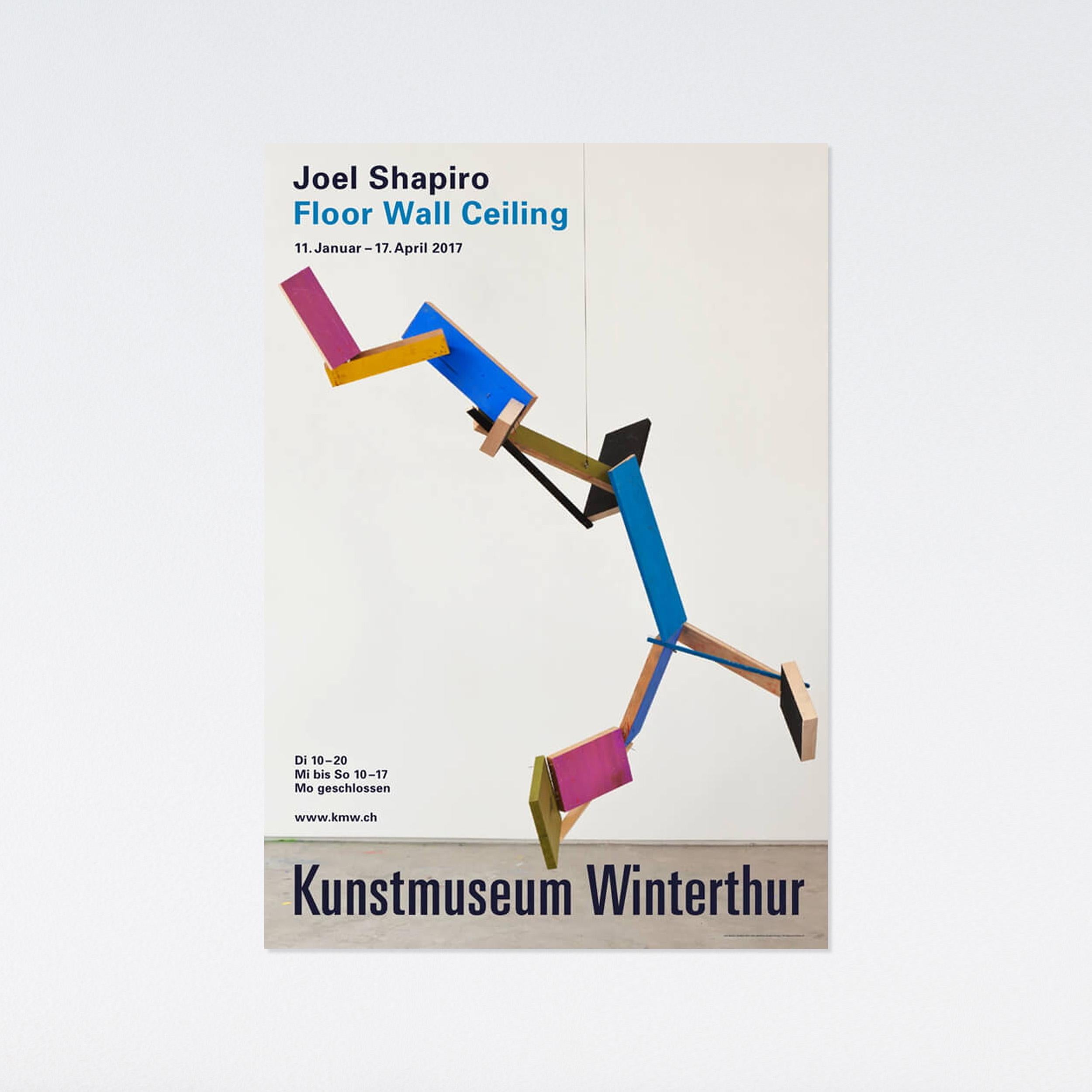 Joel Shapiro, Floor Wall Ceiling, 2017 Kunstmuseum Winterthur Exhibition  Poster For Sale at 1stDibs | floor to ceiling posters, cecilia hertzberg,  joel shapiro atlanta
