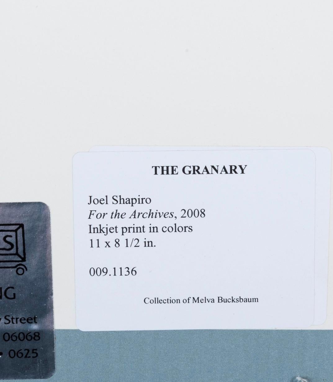 Joel Shapiro, print by Minimalist sculptor, hand signed/N w/provenance, Framed en vente 6