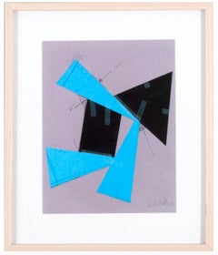 Joel Shapiro, print by Minimalist sculptor, hand signed/N w/provenance, Framed