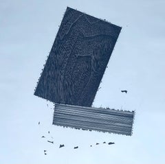 Joel Shapiro - Gravure sur bois sur papier Crown & Sceptre, Signé/N, PACE Editions. Encadré