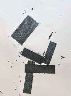 Joel Shapiro - Gravure sur bois sur papier vergé, publiée par PACE Editions Signé/N Encadré