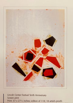 Untitled,  Joel Shapiro  Lincoln Center Festival Tenth Anniversary  $3200