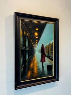 El Retorno -Pintura al óleo figurativa del impresionismo original-Arte contemporáneo