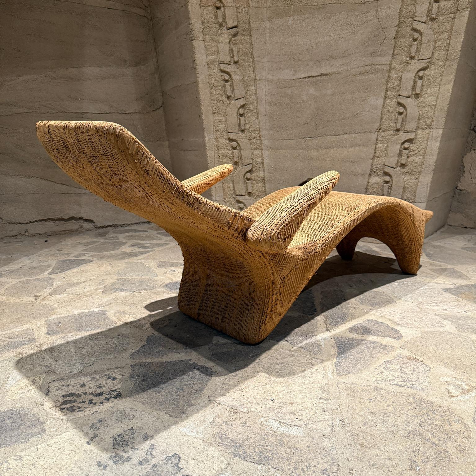 Wood 1970s Joel Stern Chaise Lounge Studio Art Chair New City LA For Sale