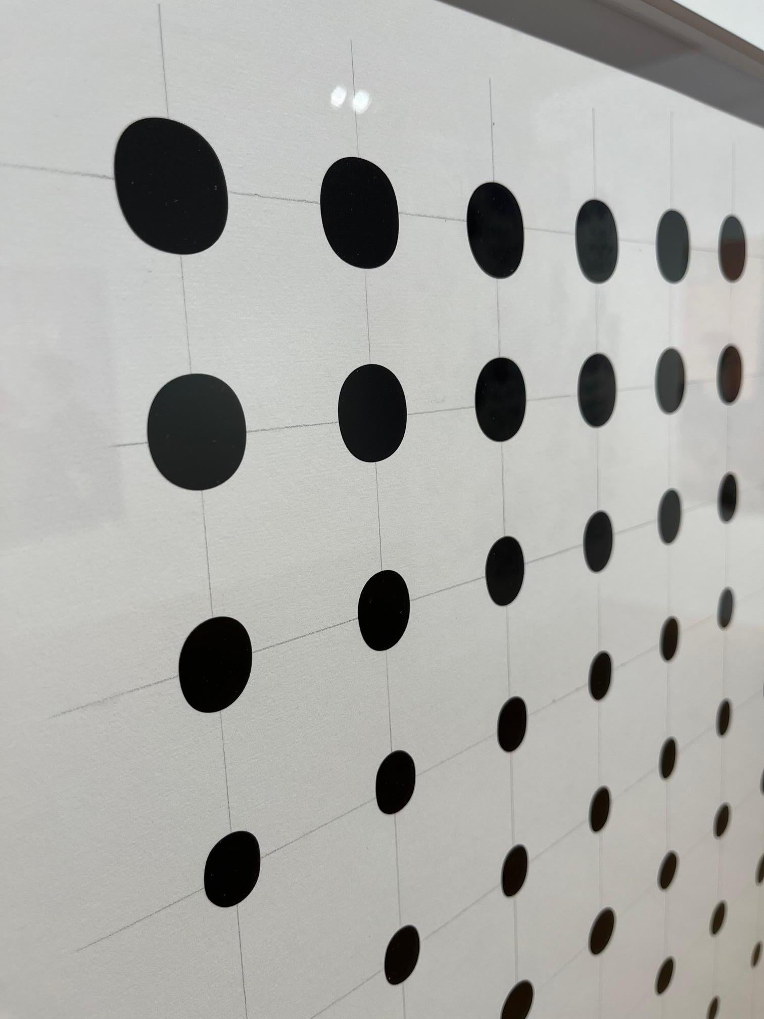 Zähler (Ovale) (Grau), Abstract Print, von Joel Swanson