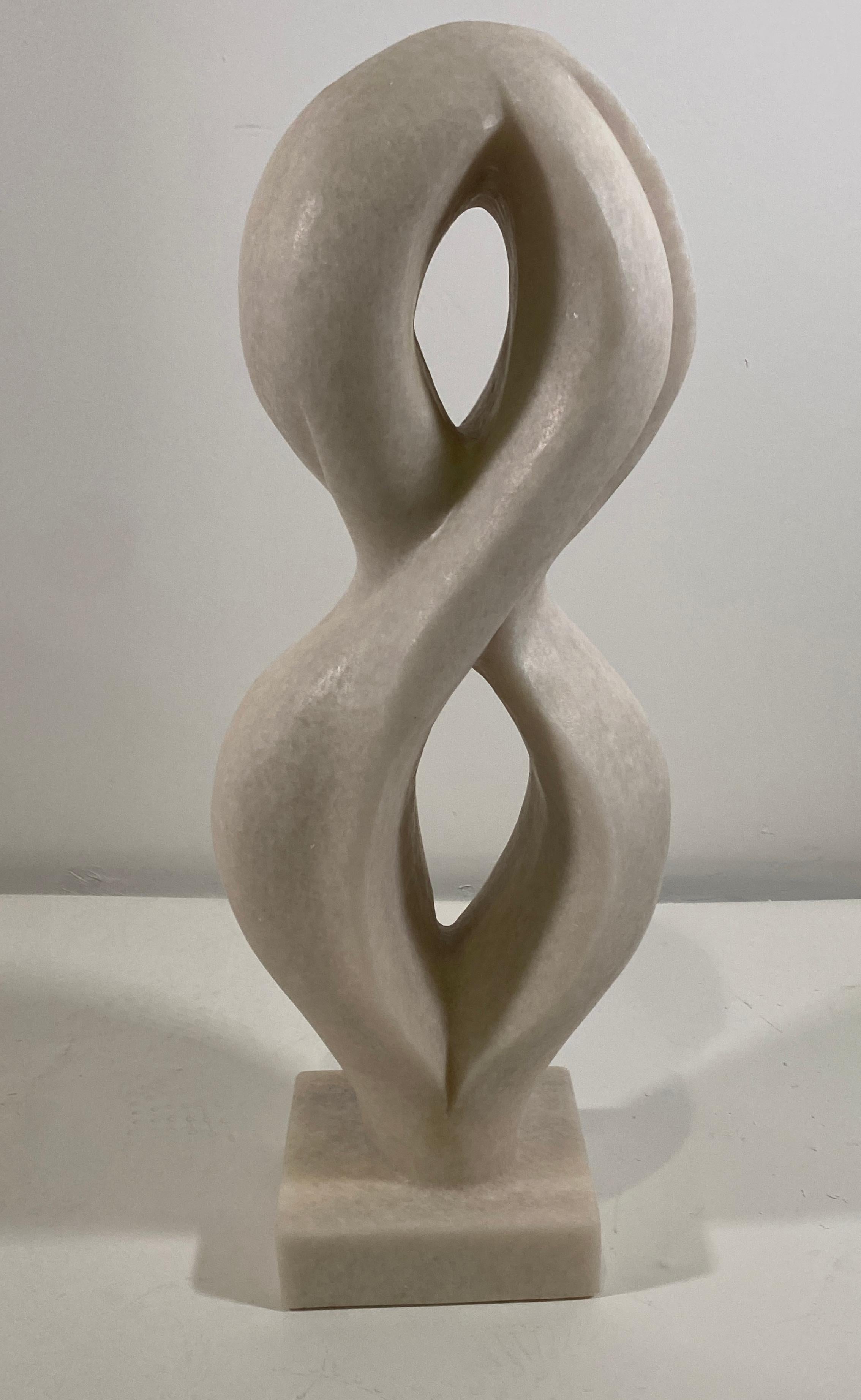 Joel, Swiss Modern white marble abstract sculpture, Evelyne Brader-Frank

Evelyne Brader-Frank was born in Wettingen, Switzerland in 1970 into an artistically talented family. Influenced by her grandfather, a landscape artist, and her brother, a