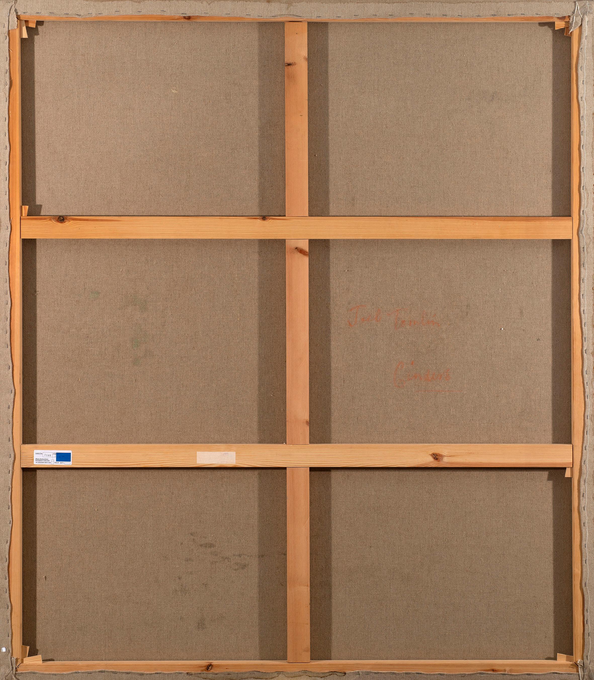 Joel Tomlin (nato nel 1969)
Cinder, 2004
Olio su lino
Firmato e intitolato verso
183 x 157 cm.

Provenienza:
Joel Tomlin;
MW Projects, Londra, 2004;
Collezione permanente, Saatchi Gallery;
Christie's, Londra, 6 settembre 2011, lotto 420;
Collezione