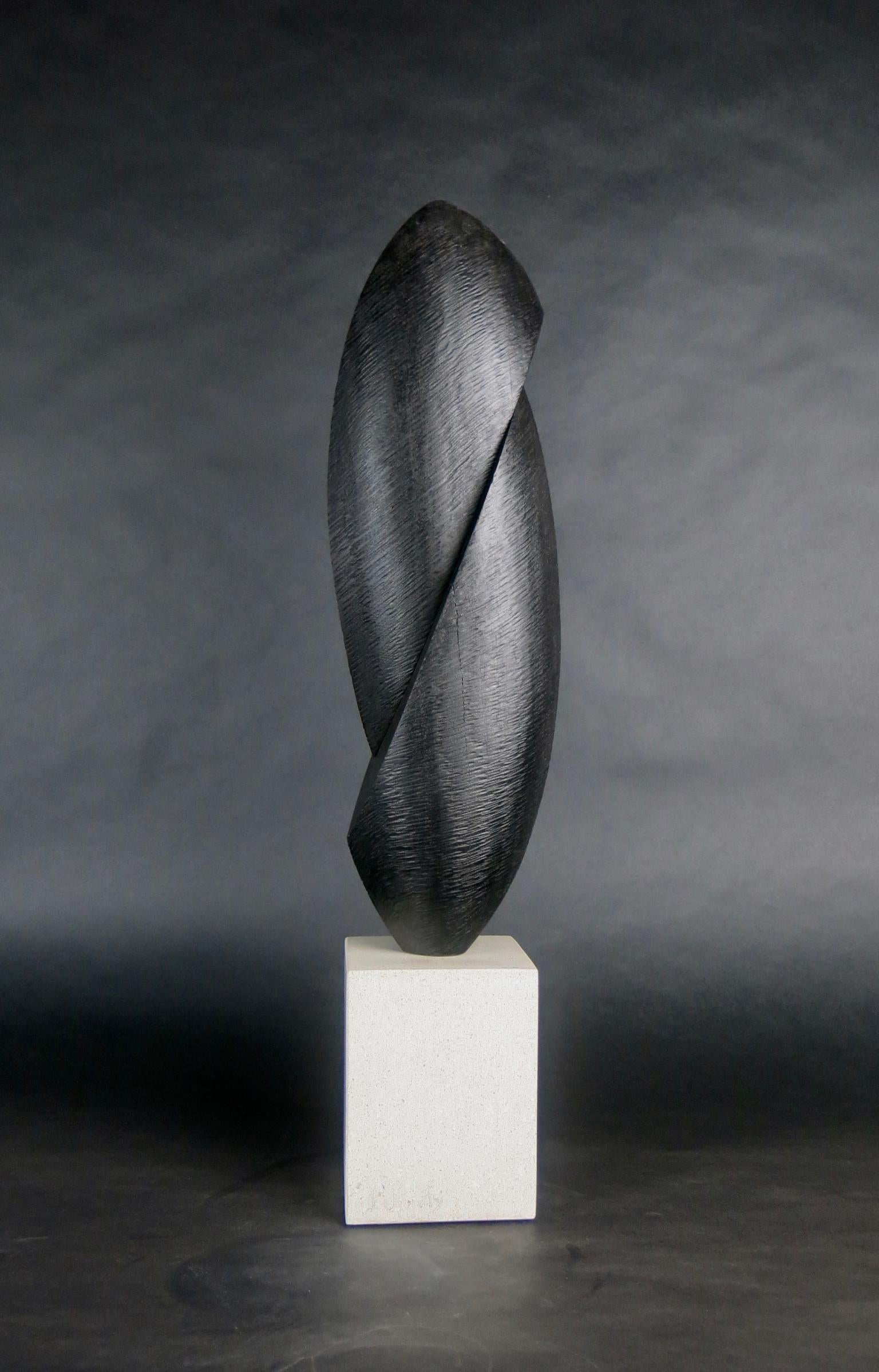 Mahogany, dye, lacquer, concrete

As an artist I strive to create elegant sculptures that capture the true essence of the subject matter. Form, line and surface are used as the visual language. The figure is abstracted to a minimalist form, void of