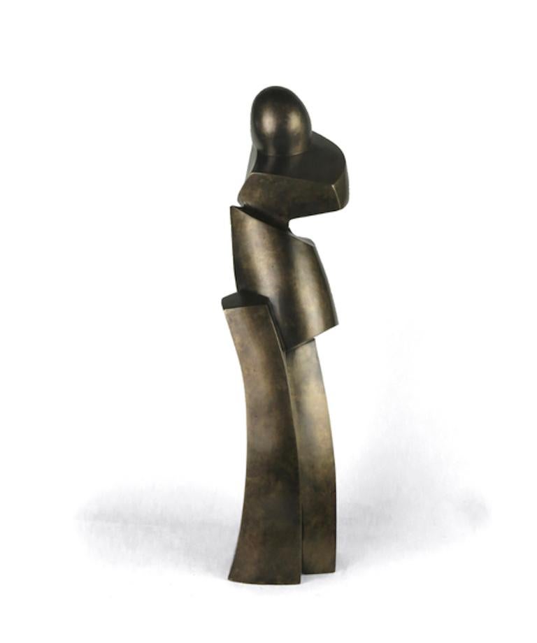 Medium: Bronze 
Edition #1/8

As an artist I strive to create elegant sculptures that capture the true essence of the subject matter. Form, line and surface are used as the visual language. The figure is abstracted to a minimalist form, void of any