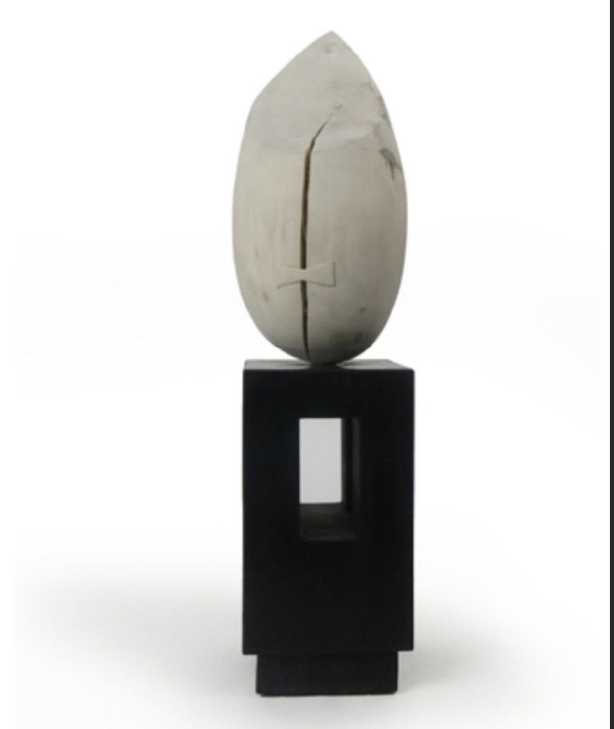 Medium: bleached poplar, black concrete

As an artist I strive to create elegant sculptures that capture the true essence of the subject matter. Form, line and surface are used as the visual language. The figure is abstracted to a minimalist form,