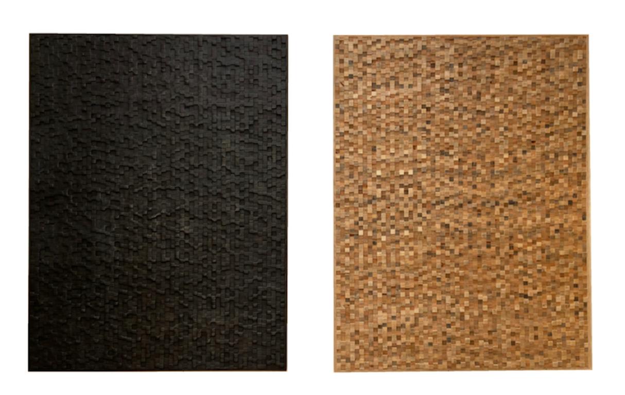 Medium: Reclaimed wood
Diptych

As an artist I strive to create elegant sculptures that capture the true essence of the subject matter. Form, line and surface are used as the visual language. The figure is abstracted to a minimalist form, void of