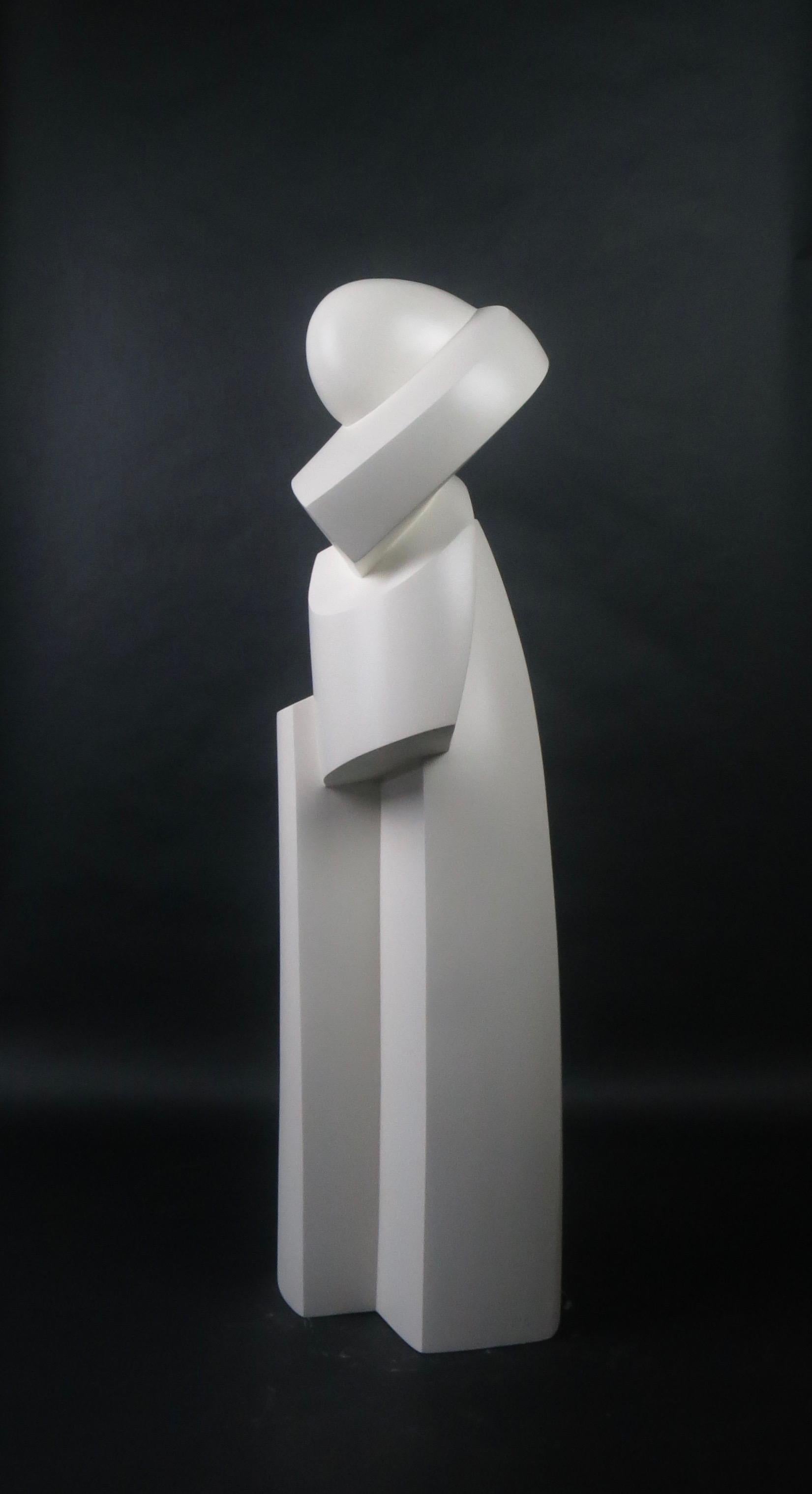 Basswood, white lacquer

As an artist I strive to create elegant sculptures that capture the true essence of the subject matter. Form, line and surface are used as the visual language. The figure is abstracted to a minimalist form, void of any