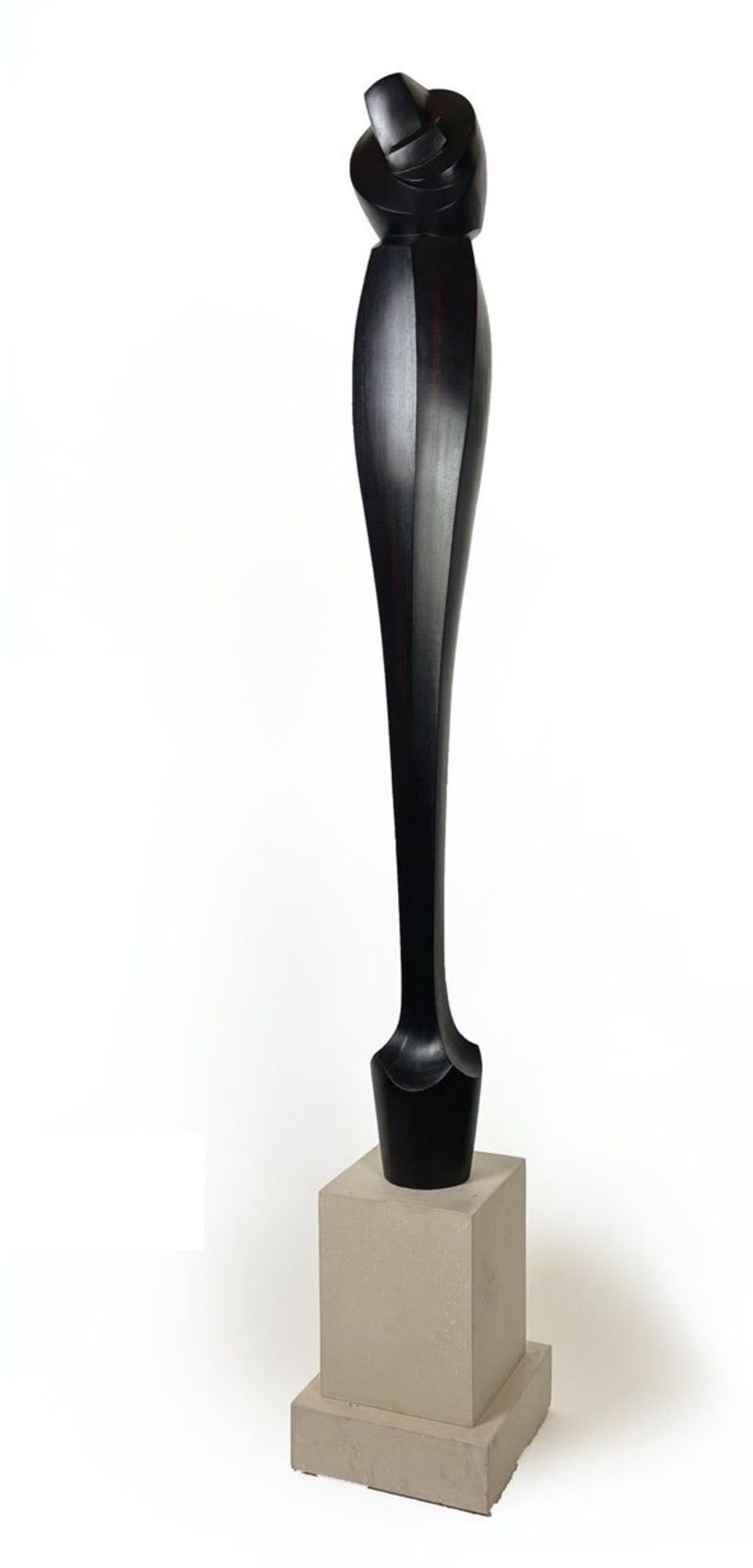 Medium: mahogany, concrete

As an artist I strive to create elegant sculptures that capture the true essence of the subject matter. Form, line and surface are used as the visual language. The figure is abstracted to a minimalist form, void of any