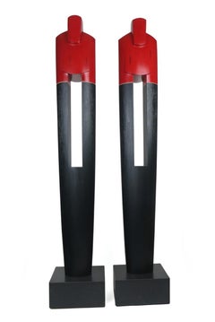 Joel Urruty - Red and black guardians, Sculpture 2025