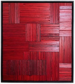 Joel Urruty - Red stripes, Sculpture 2024