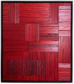 Joel Urruty - Strisce rosse, Scultura 2024