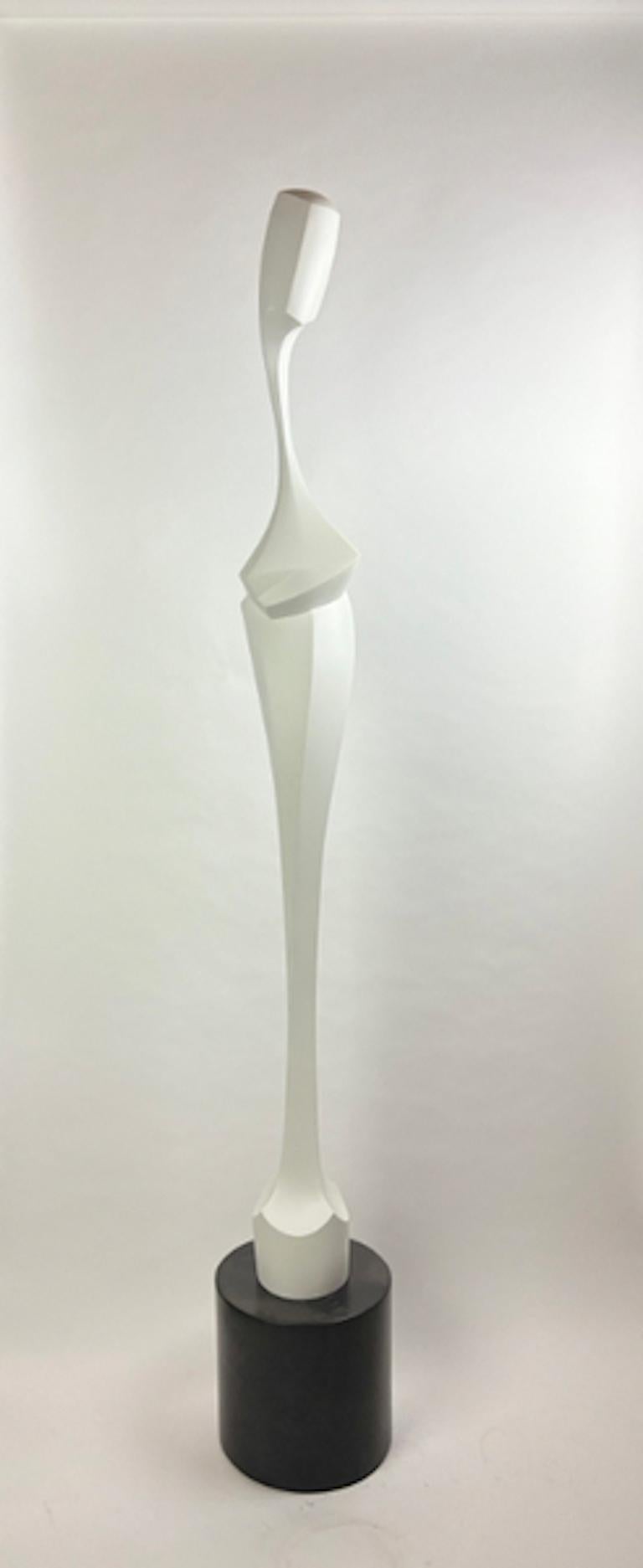 Joel Urruty - Donna cigno in bianco, scultura 2024