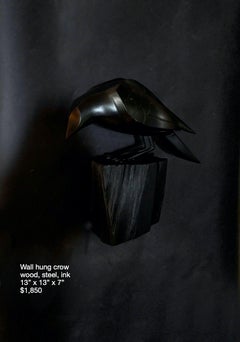 Joel Urruty - Wall hung crow, Sculpture 2025