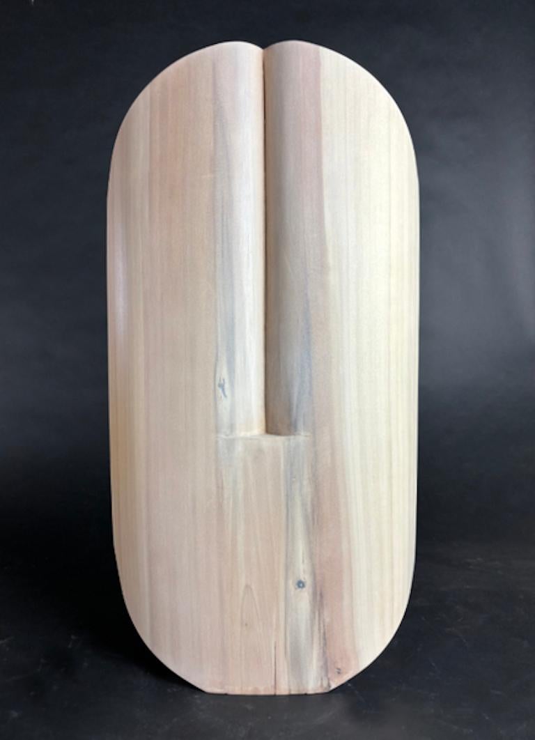 Medium: White washed wood

As an artist I strive to create elegant sculptures that capture the true essence of the subject matter. Form, line and surface are used as the visual language. The figure is abstracted to a minimalist form, void of any