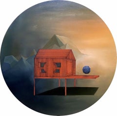 Placement: Round Perspective Drawing/Painting about Imaginary Spaces