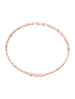 Diamond Bangle for Her 14k Gold 1.45 Ct Flexible Women's Stackable Bangle