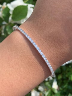 Diamond Bangle for Her 14k Gold 1.45 Ct Flexible Women's Stackable Bangle