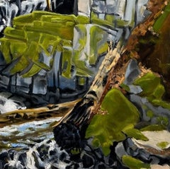 "Cataratas de Boulder Creek" (2012) Por Joellyn Duesberry, Óleo sobre lienzo