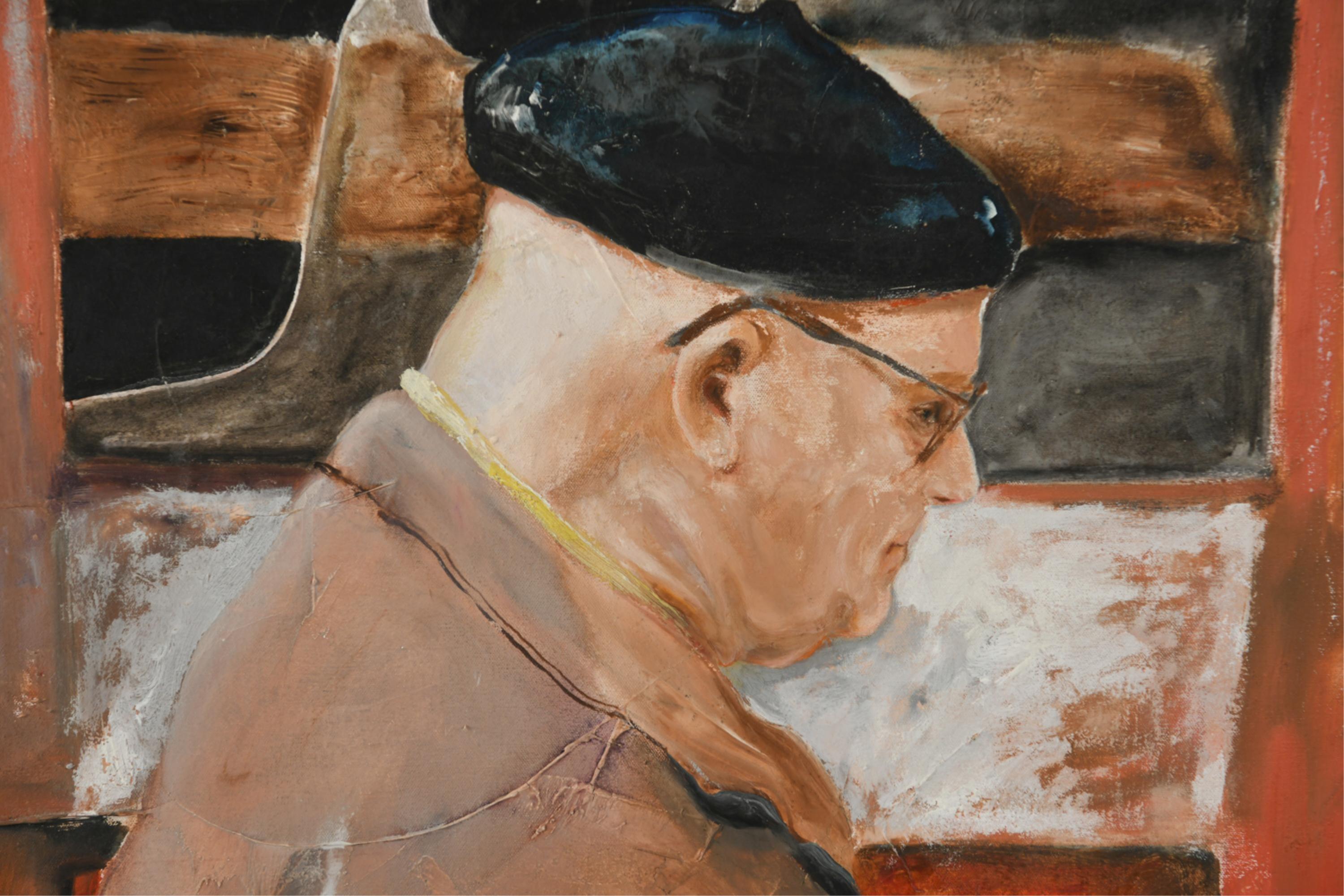Joellyn T Duesberry
Wall on Wharf Street, #513, New Orleans, LA 
1976. Oil on linen
Dimensions: (Frame) H 50.5