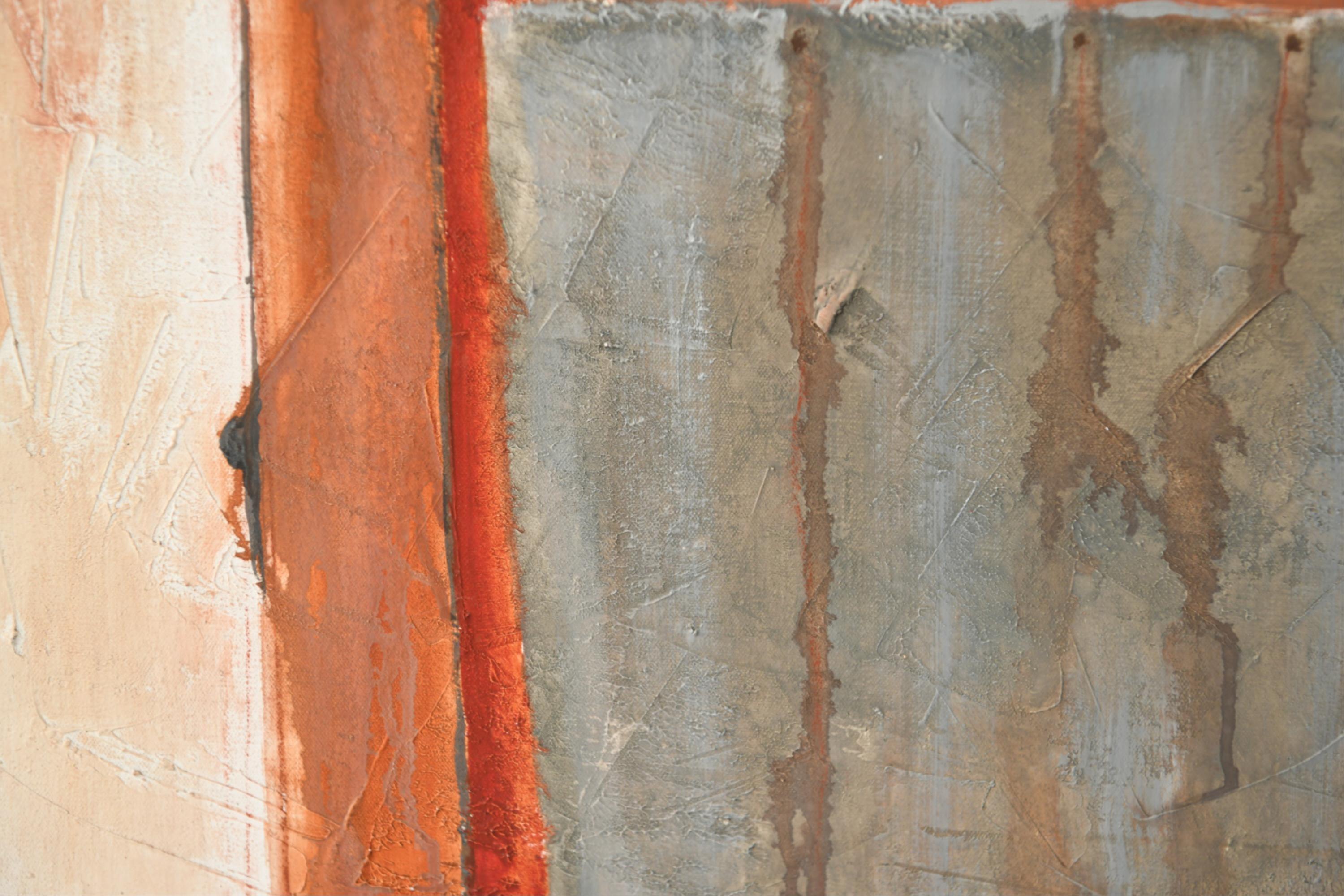 Large Colorado Modernist Oil Painting Wharf Street Plein Air New Orleans Street For Sale 4