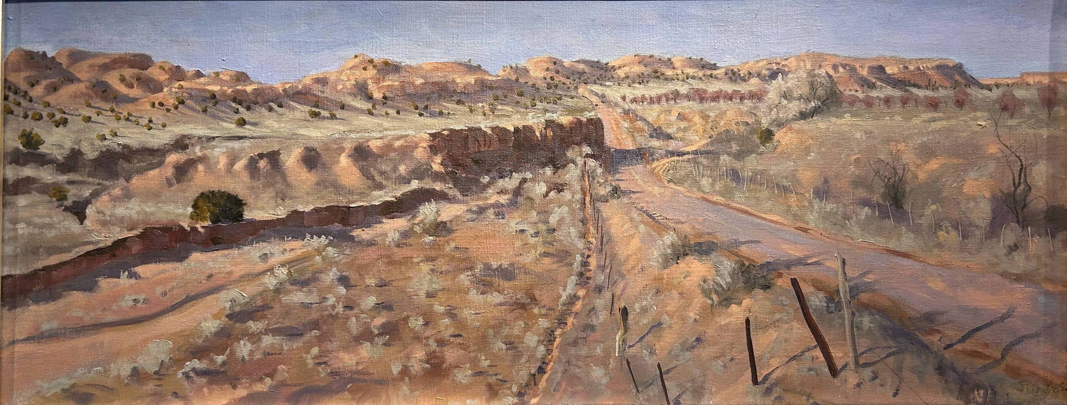 "Reserva de Nambe" (1985) Por Joellyn Duesberry, Pintura al óleo original