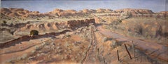 "Reserva de Nambe" (1985) Por Joellyn Duesberry, Pintura al óleo original