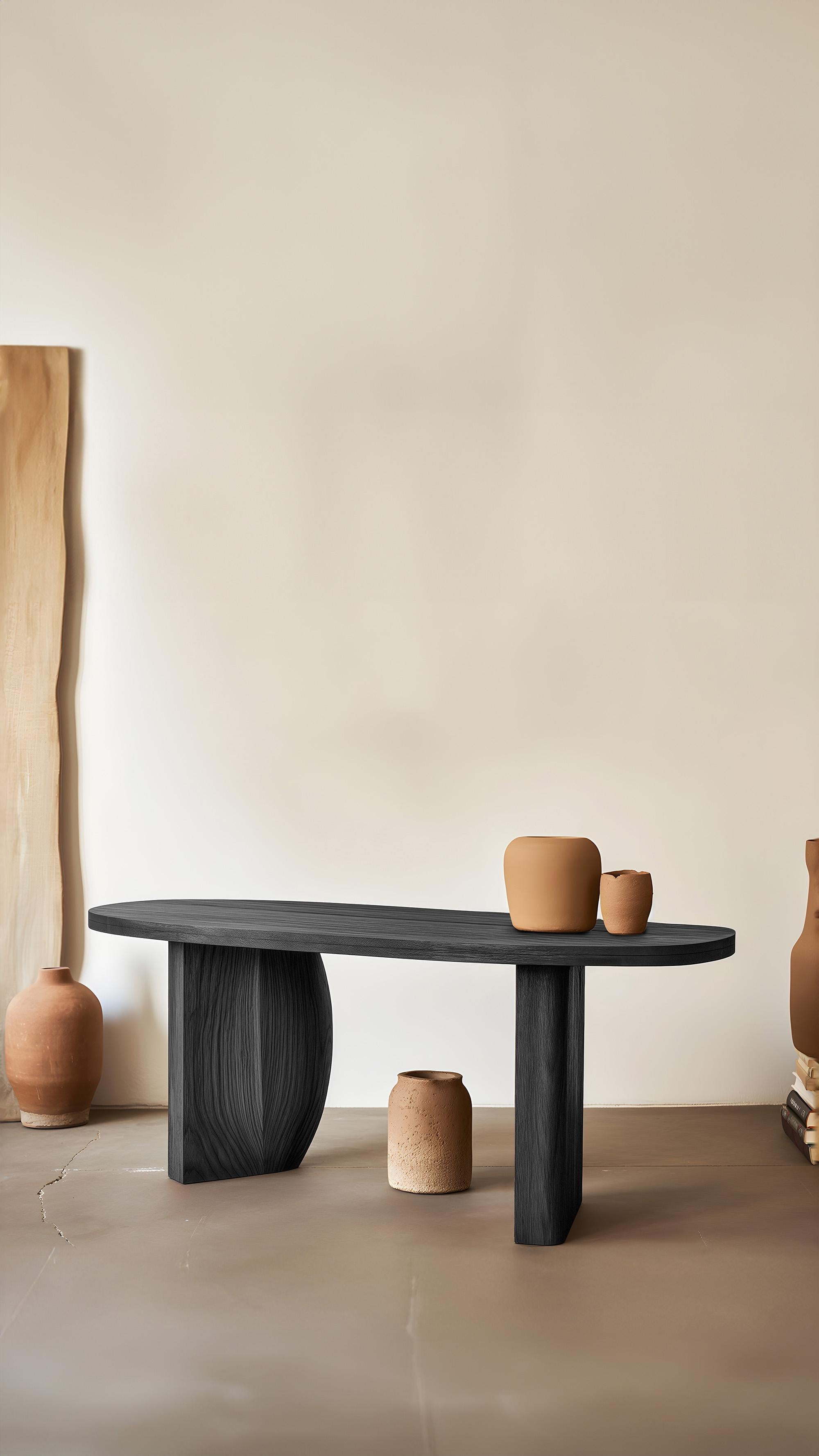 Contemporary Joel's Console 25 Functional, Decorative Appeal, Made of Wood For Sale