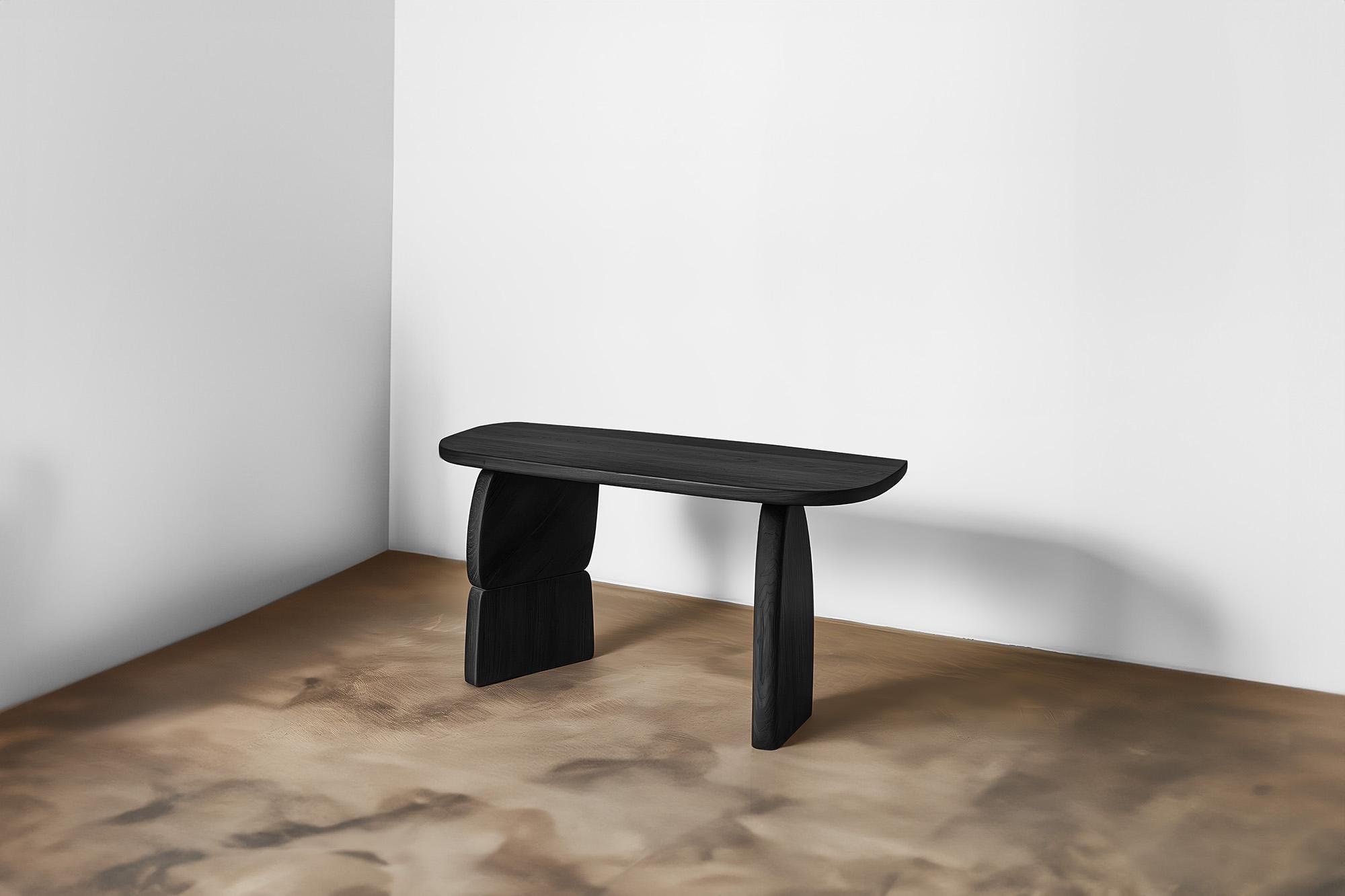 Joel's Desk 15 Minimalist Design, Versatile Usage, Two Legs In New Condition For Sale In Ciudad de México, CDMX