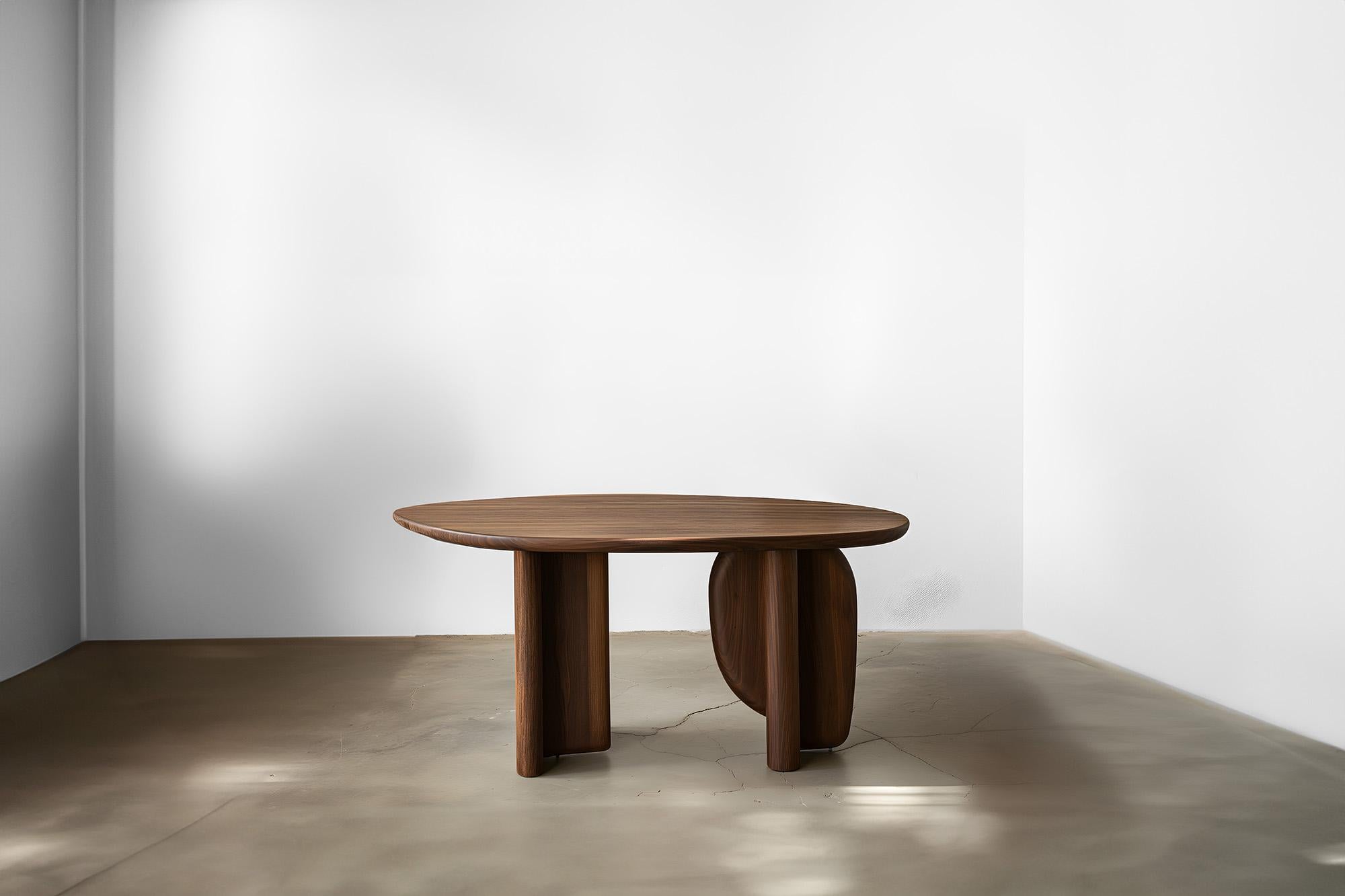 Mid-Century Modern Joel's Desk 17 Perfect Blend of Form and Function, Solid Wood For Sale