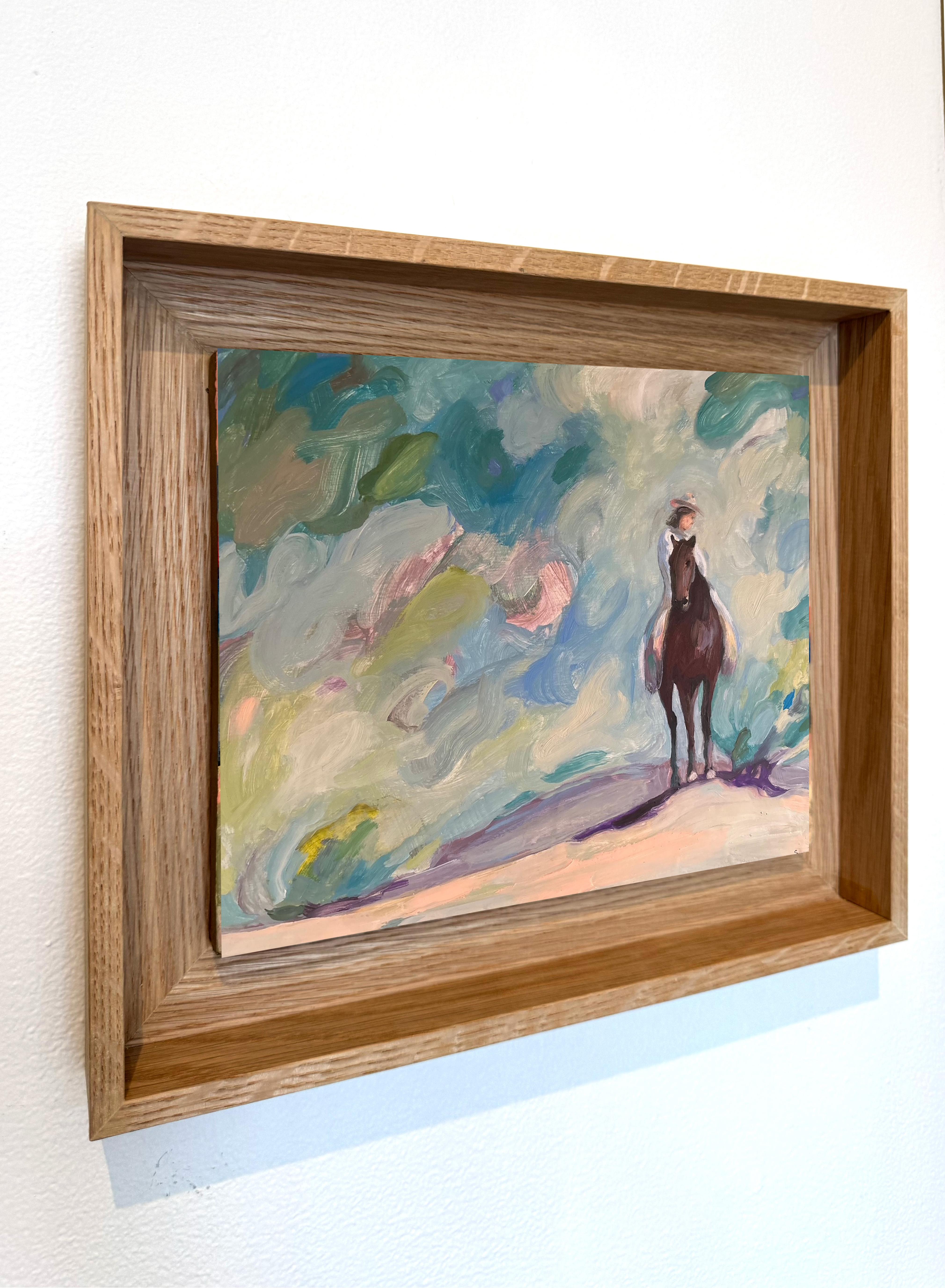 Curated Paintings Triptych, Westerns by Swan Scalabre and XOXO by Joerg Dressler For Sale 3