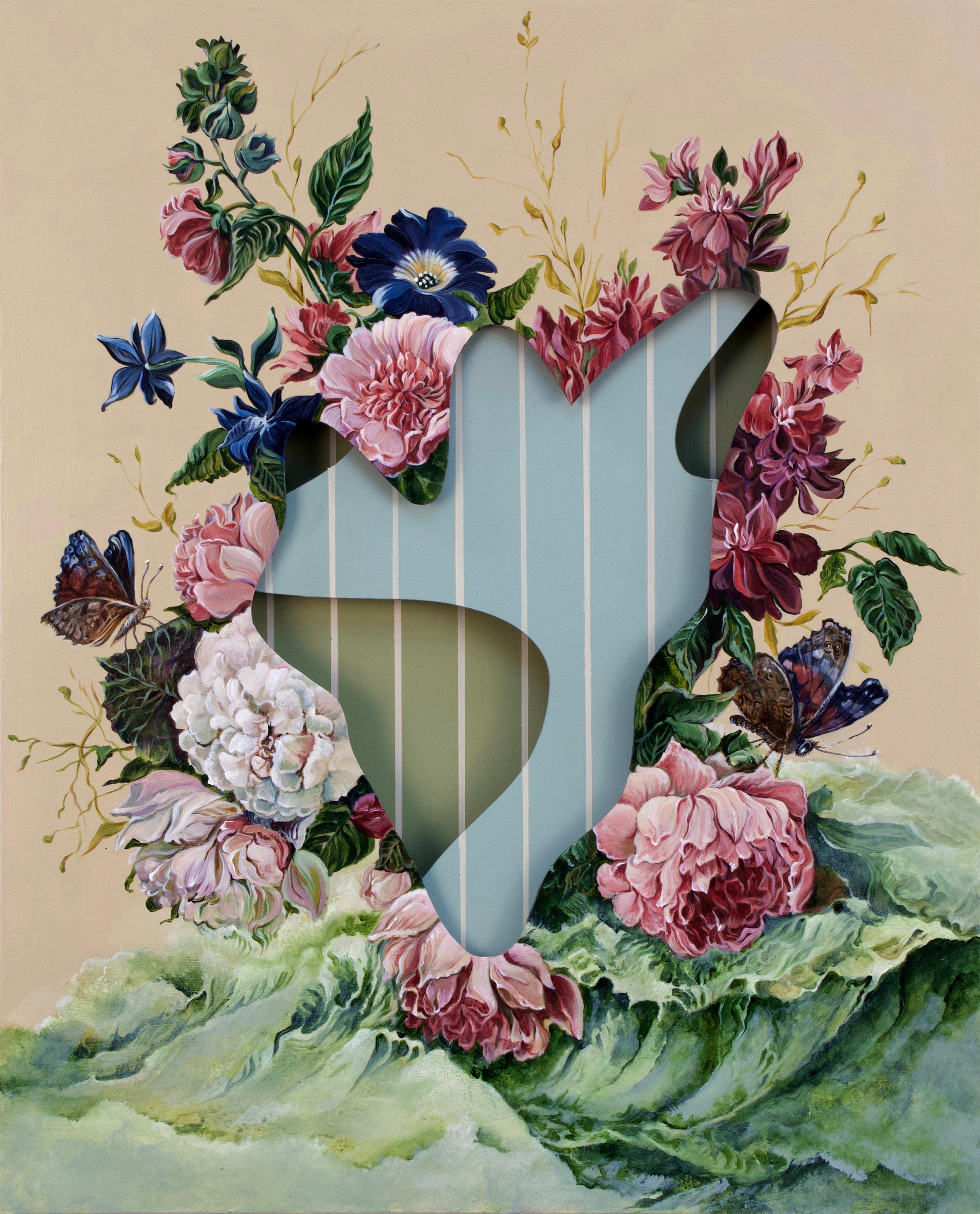 Surreales Blumenstillleben, still und ungesehen III von Joerg Dressler