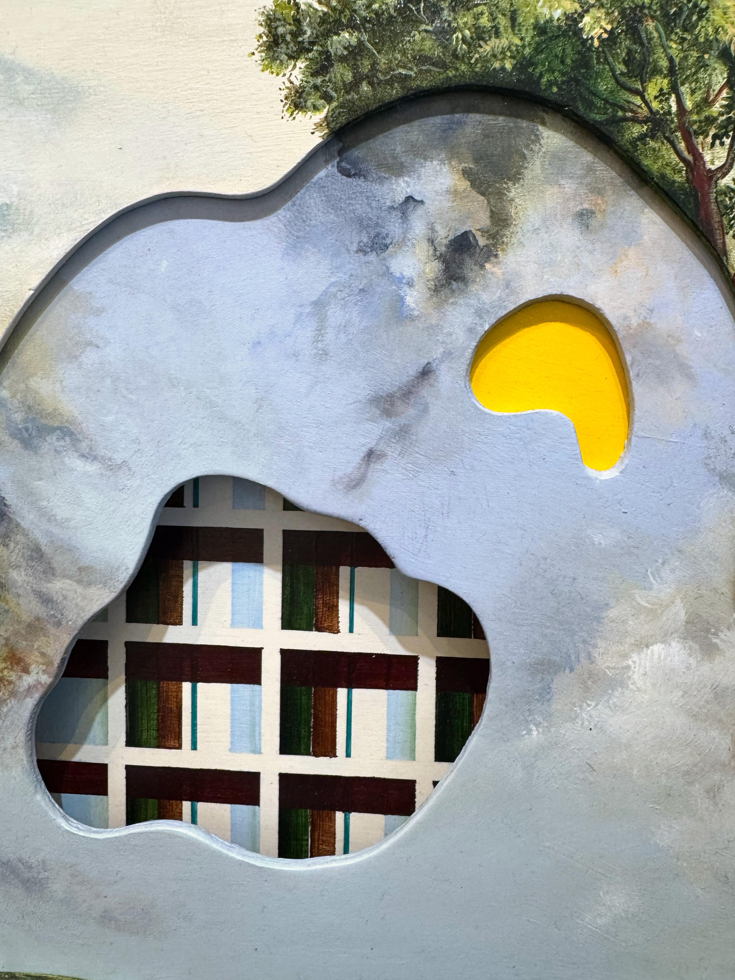 Paysage surréaliste, peinture d'expressionnisme abstrait, Dreamland par Joerg Dressler en vente 2