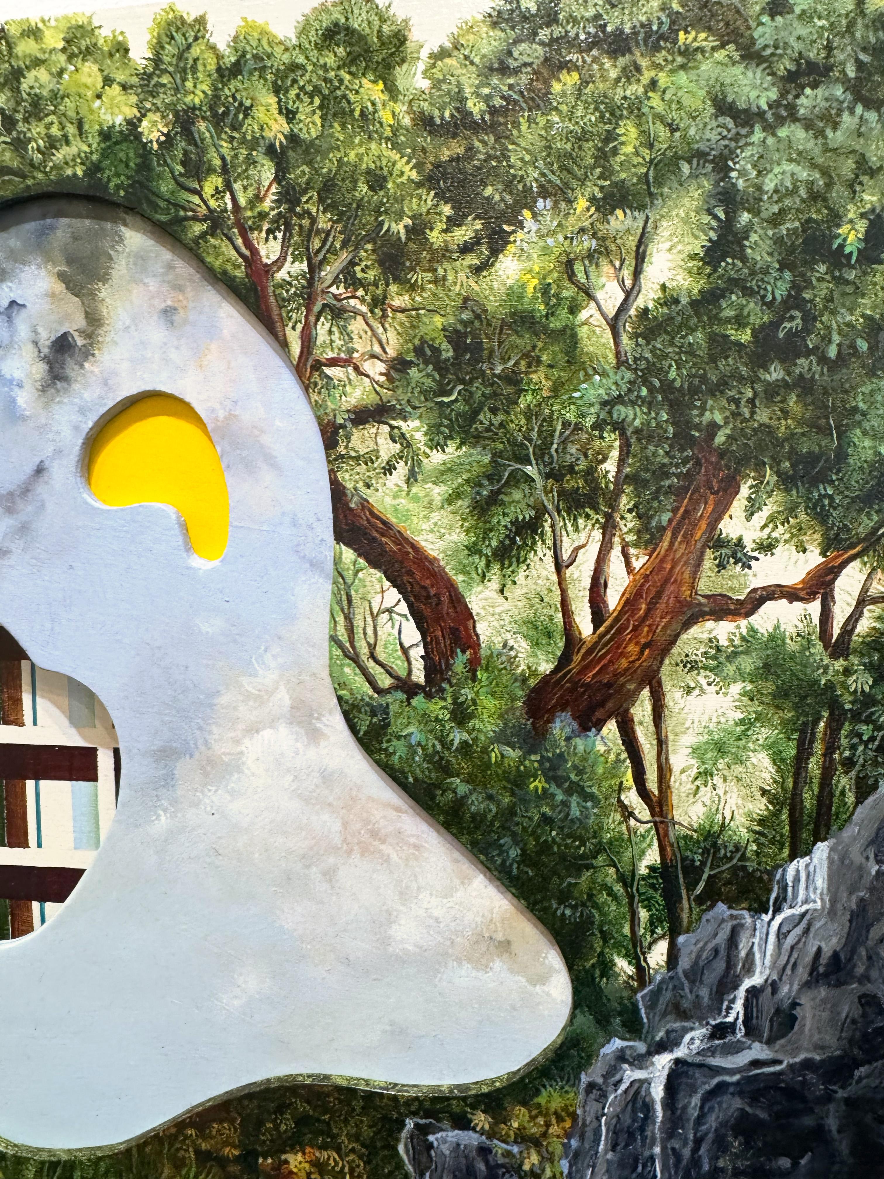 Paysage surréaliste, peinture d'expressionnisme abstrait, Dreamland par Joerg Dressler en vente 4