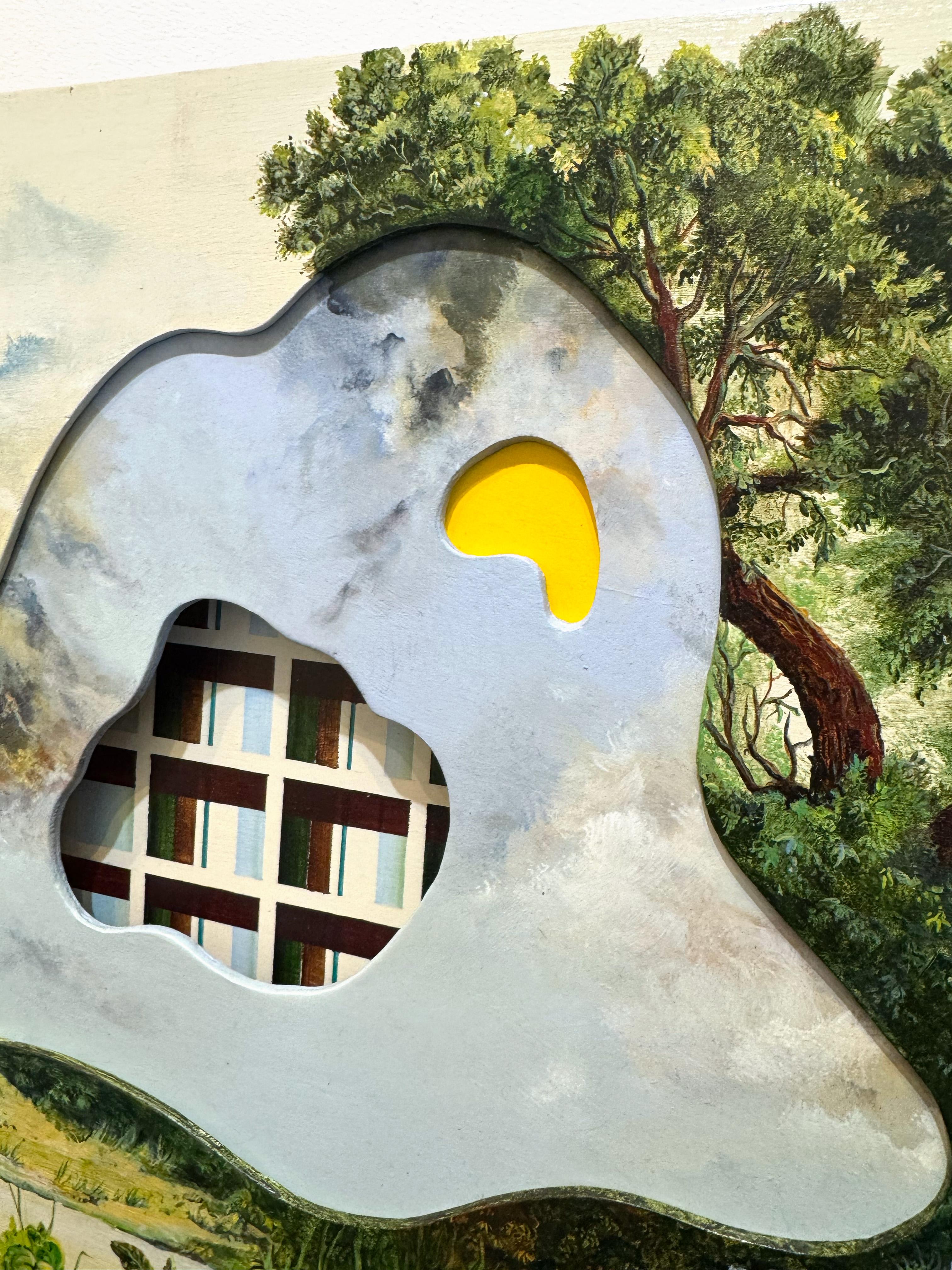 Paysage surréaliste, peinture d'expressionnisme abstrait, Dreamland par Joerg Dressler en vente 5