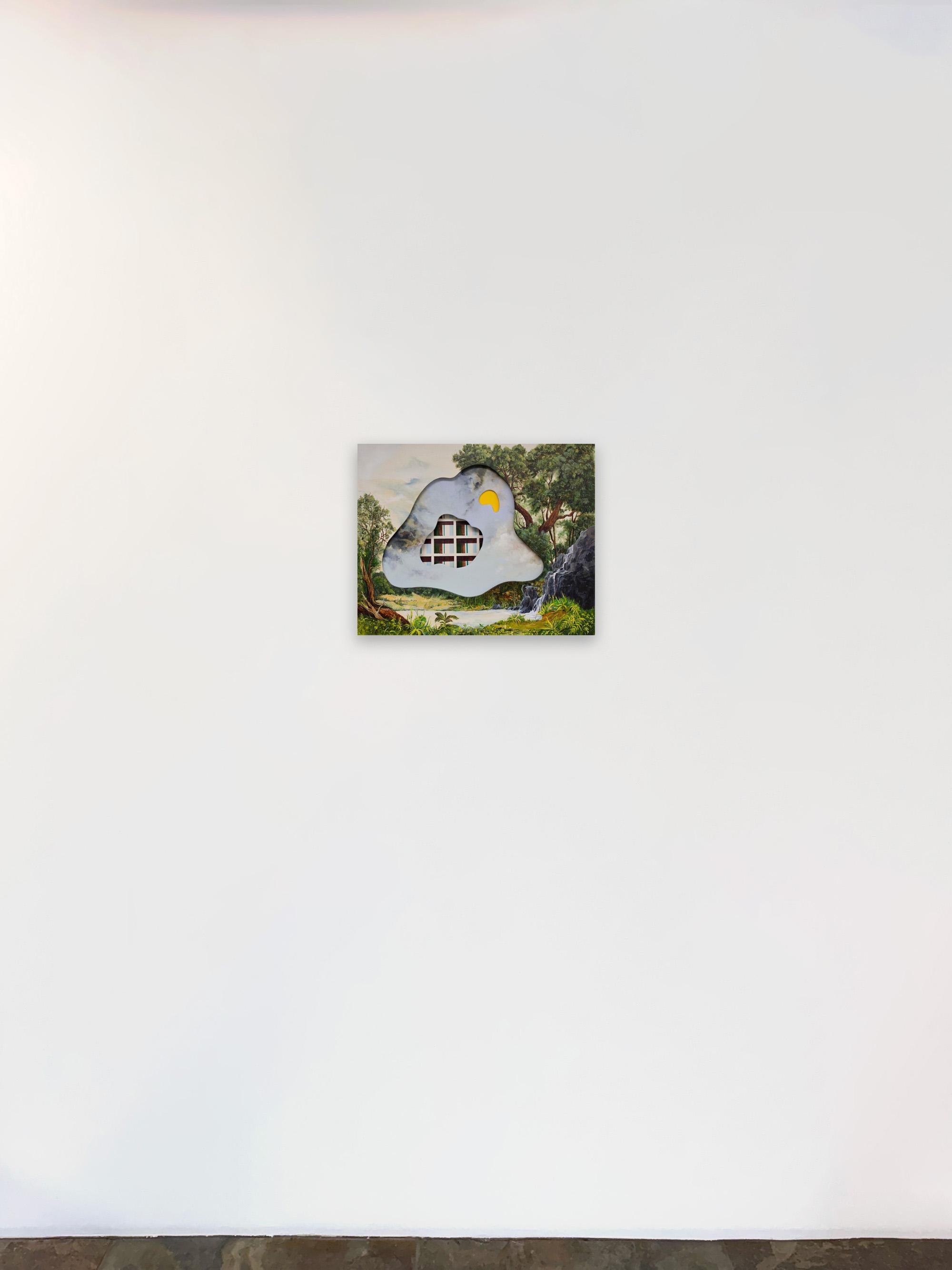 Paysage surréaliste, peinture d'expressionnisme abstrait, Dreamland par Joerg Dressler en vente 7