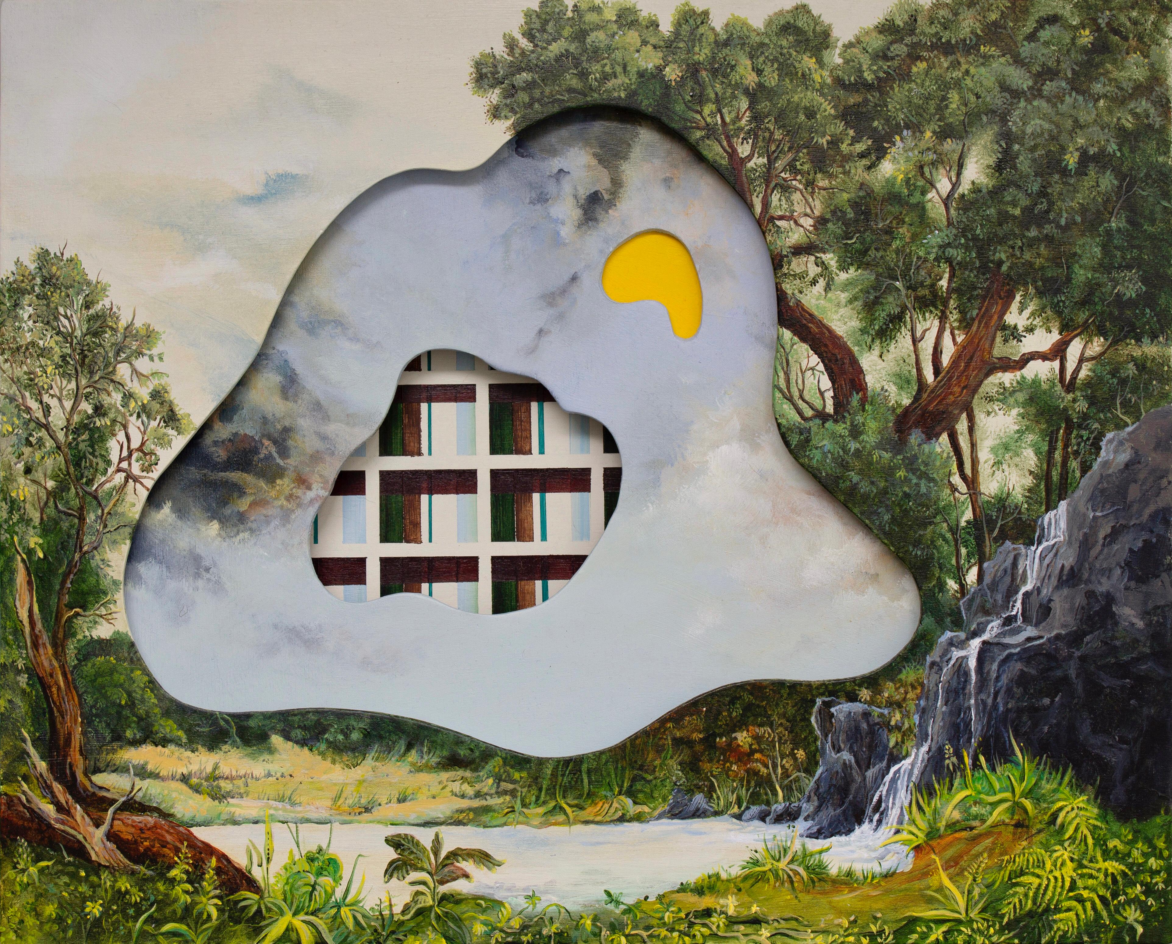 Surreal Landscape, Abstract Expressionism Painting, Dreamland by Joerg Dressler