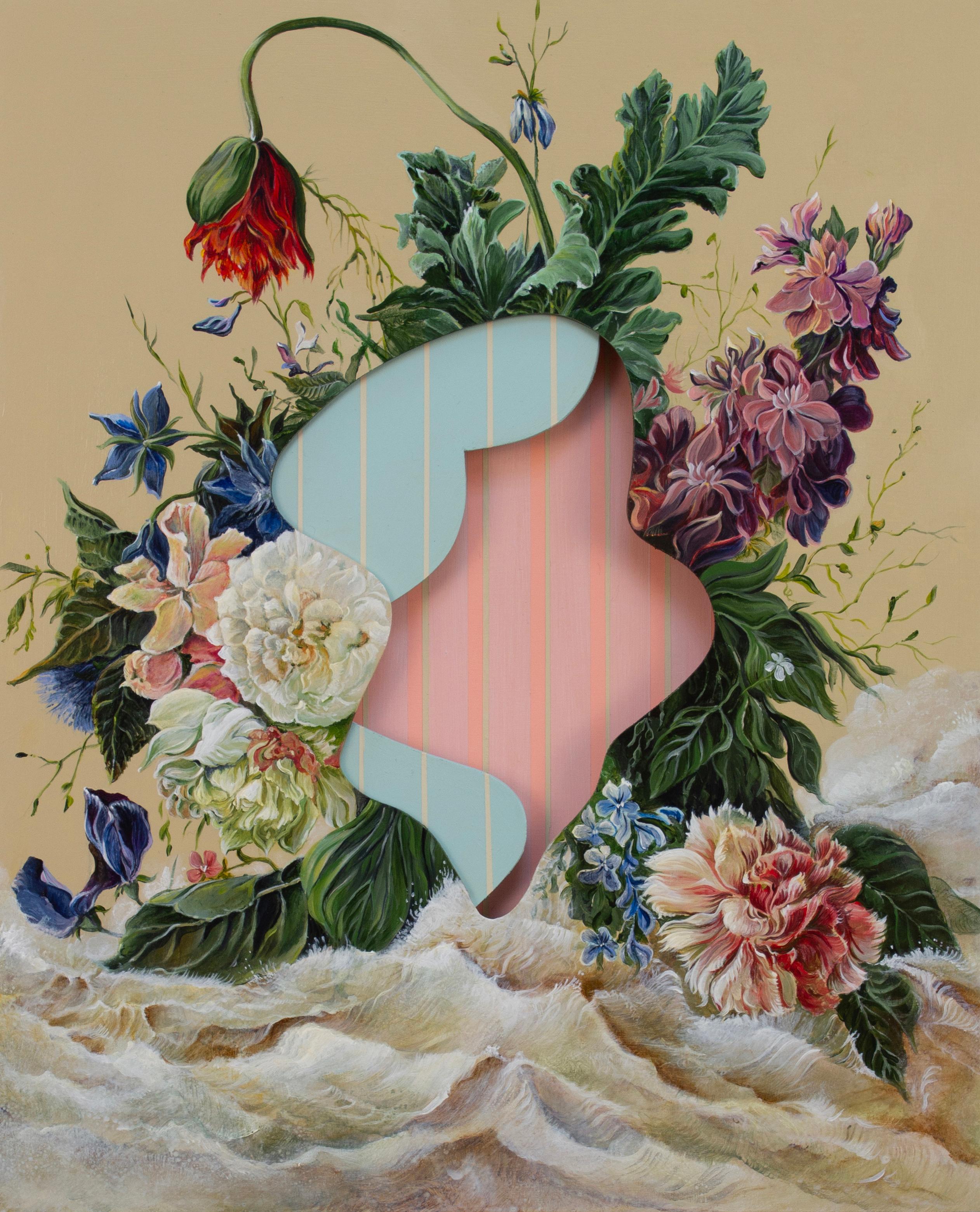 Surreal Still Life Painting, Floral, Silent and Unseen I by Joerg Dressler
