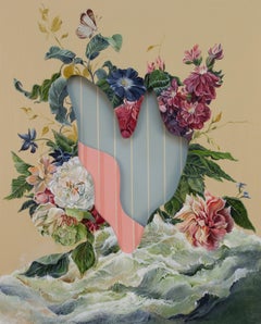 Surreal Still Life Painting, Floral, Silent and Unseen II by Joerg Dressler