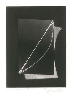 Joerg Ortner - Cartelettre Tendue - Inversé - Original Mezzotint by Joerg Ortner - 1974 Cartelettre Tendue - Inversé - Original Mezzotint by Joerg Ortner - 1974