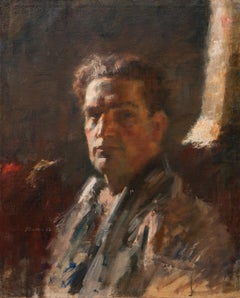 Self Portrait, 20th Century Jewish Artist, Signed Oil Painting