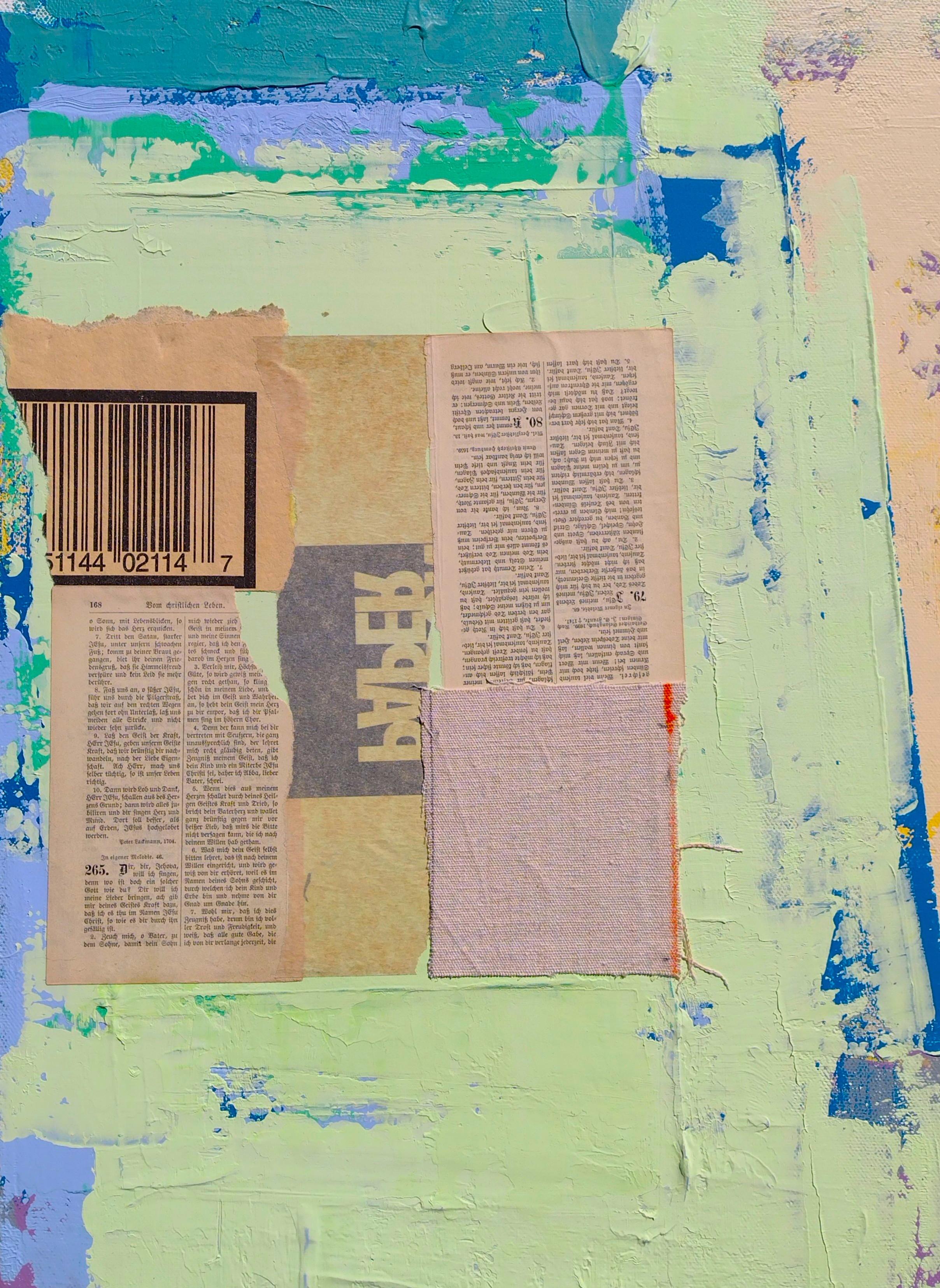 Composition with 'Paper', Abstract Painting For Sale 2
