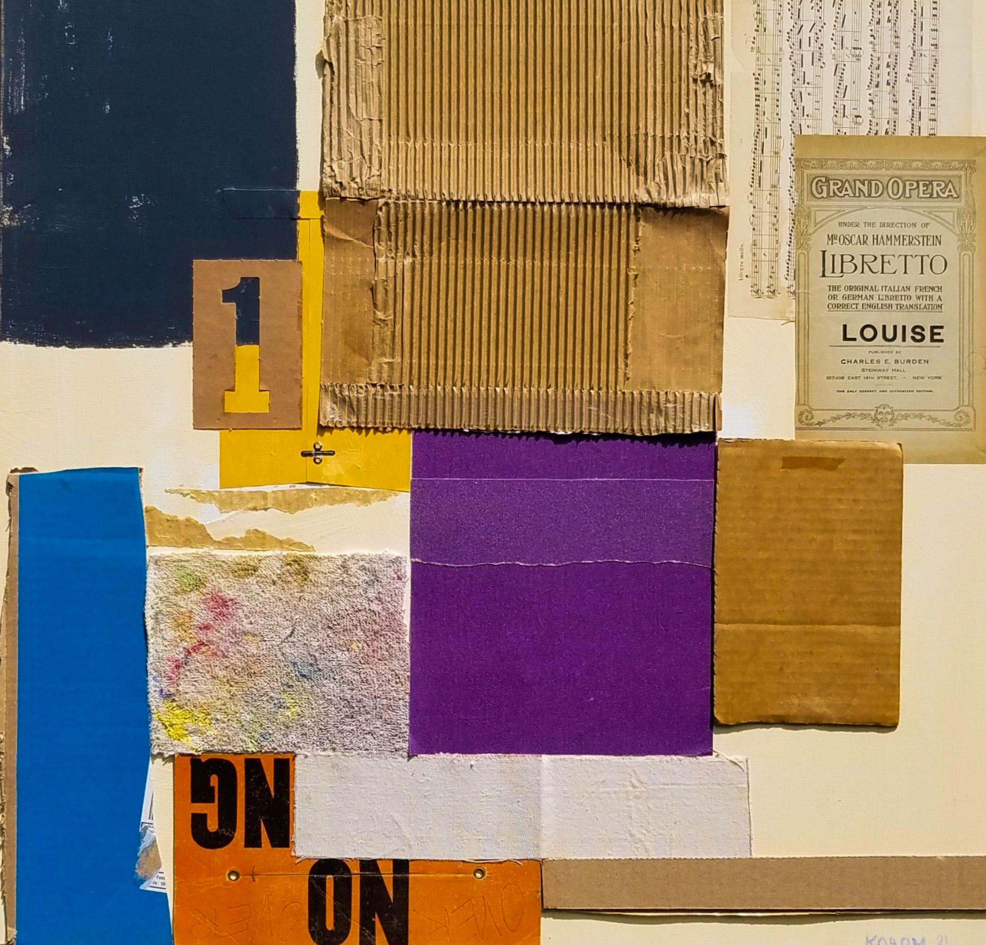 Public Square, Abstract Painting - Mixed Media Art by Joey Korom